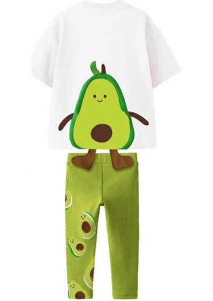 Avakodo Baby Kız Çocuk Pamuklu Taytlı takım - Yeşil indirimleri