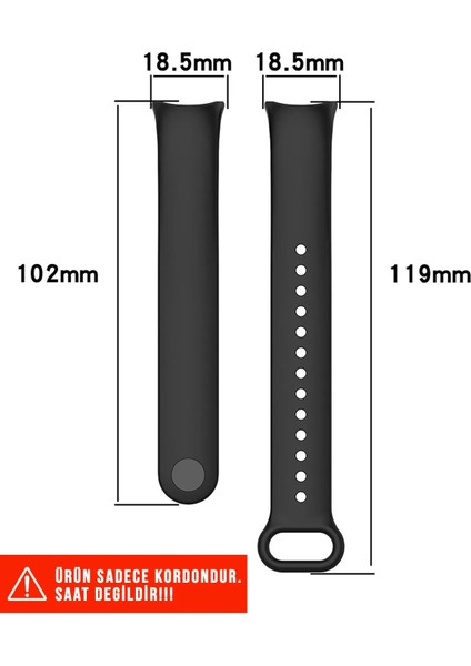 Xiaomi Mi Band 8 / 9 / 10 Uyumlu Klasik Kordon Silikon Strap Kayış fiyatları