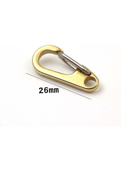 5 Adet Tarzı 26 mm Metal D Şekilli Küçük Anahtarlık Karabina Çelik Karabina Klipsi Snap Kanca (Yurt Dışından)