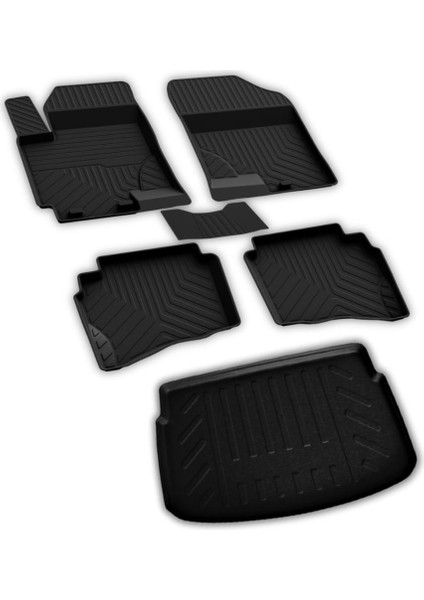 Toyota Yaris Ferrous 4d Paspas ve Kalın Stepneli 3D Bagaj Havuzu 2011 2013
