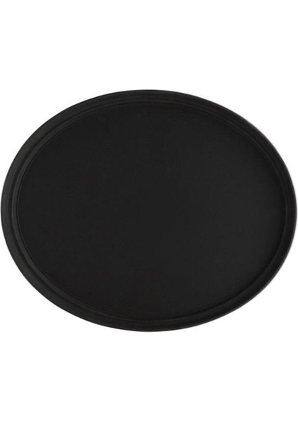 Oval Kaymaz Tepsi 56X68,5 cm - Siyah fiyatları