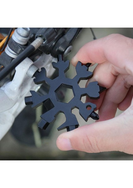 Siyah Paslanmaz Çelik Çoklu Araç Kombinasyonlu Kompakt Açık Hava Kar Tanesi Aracı (Yurt Dışından) fırsatları