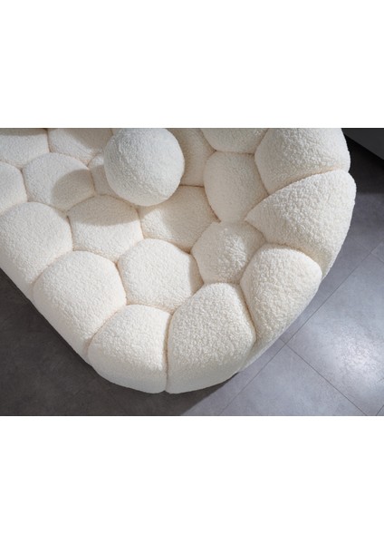 Most Balloon Üçlü Kanepe Ithal Beyaz Teddy Kumaş (Evinize Teslim) fırsatları