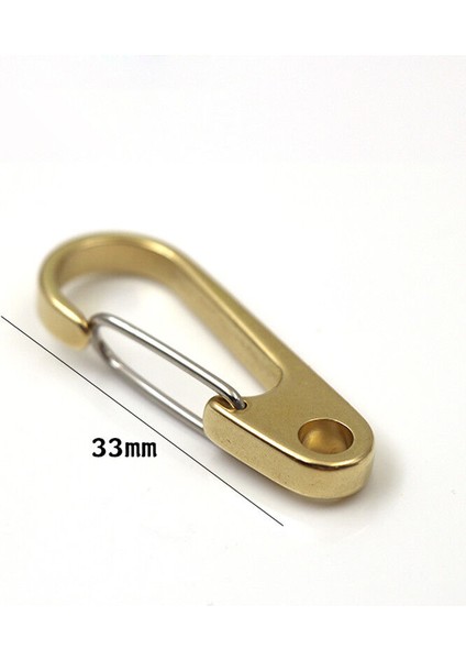 1 Adet Tarzı 33MM Metal D Şekilli Küçük Anahtarlık Karabina Çelik Karabina Klipsi Snap Kanca (Yurt Dışından)