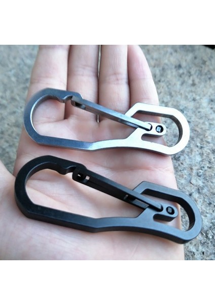 Gümüş Paslanmaz Çelik Karabiner Anahtarlık Kanca Toka Anahtarlık Açık Hiking Için (Yurt Dışından) fiyatları