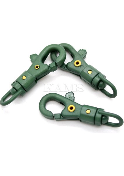 No.96 Stili Yeşil Ordu Renkli Plastik Döner Kanca, Örgü Paraşüt Kordon Askı Için (Yurt Dışından)