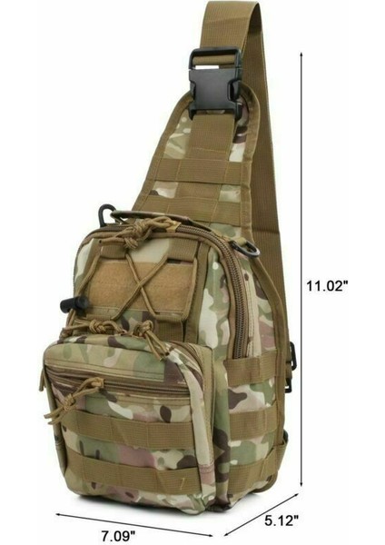 #b Sp Erkek Taktik Askeri Omuz Çantası Göğüs Paketi Kamp Yürüyüş Sırt Çantası (Yurt Dışından)