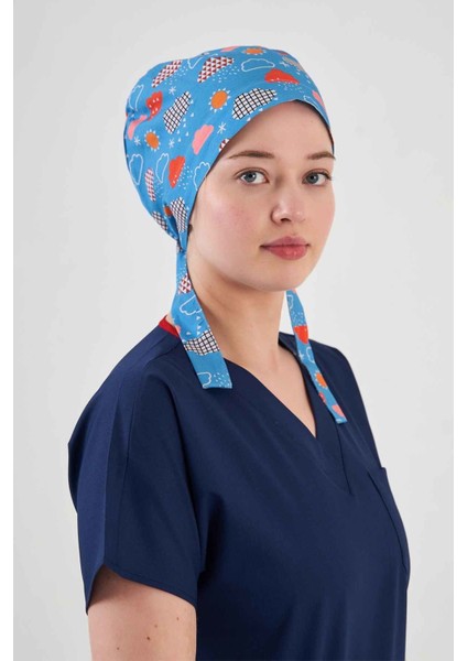 Gökyüzü Temalı Cerrahi Tesettür Bone