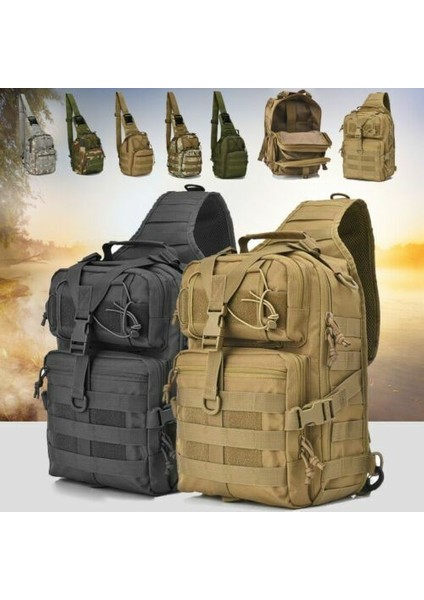 #b Sp Erkek Taktik Askeri Omuz Çantası Göğüs Paketi Kamp Yürüyüş Sırt Çantası (Yurt Dışından) fırsatları