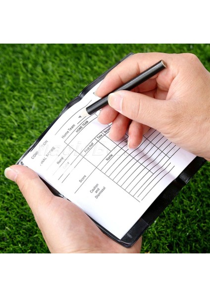 2 Adet Futbol Hakemi Cüzdanı Kırmızı Kart ve Sarı Kart Kalem Defter (Yurt Dışından)