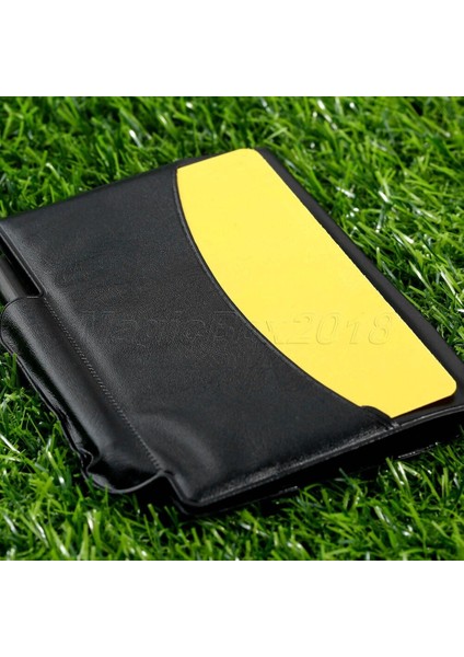 2 Adet Futbol Hakemi Cüzdanı Kırmızı Kart ve Sarı Kart Kalem Defter (Yurt Dışından)