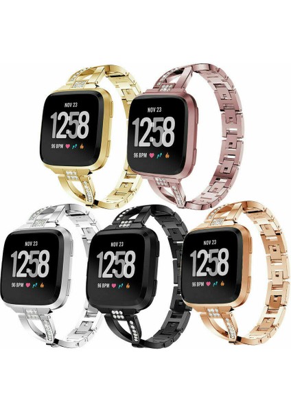 Versa/lite Şeffaf Koruyucu Fitbit Versa 2 1lite Taşlı Metal Paslanmaz Çelik Bileklik Saat Bandı (Yurt Dışından) fiyatları