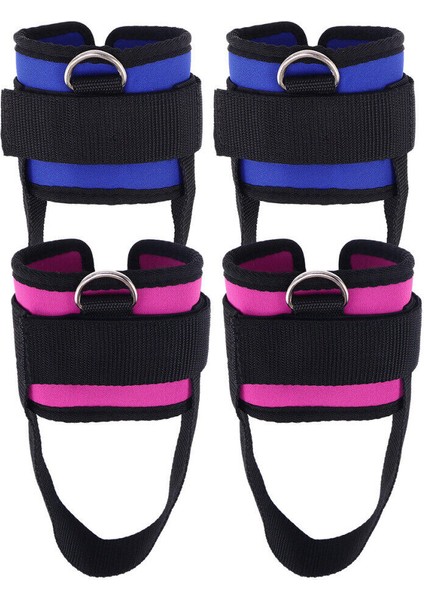 Siyah 2 Adet Ayak Bileği Kayışı Yastıklı D-Halka Ayak Bileziği Fitness Egzersizleri Ağırlıklar Egzersizleri Için (Yurt Dışından) modelleri
