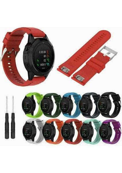 Siyah Garmin Fenix Hr Sapphire & Quatix 3 Silikon Hızlı Takma Bilek Bandı Şeridi (Yurt Dışından)