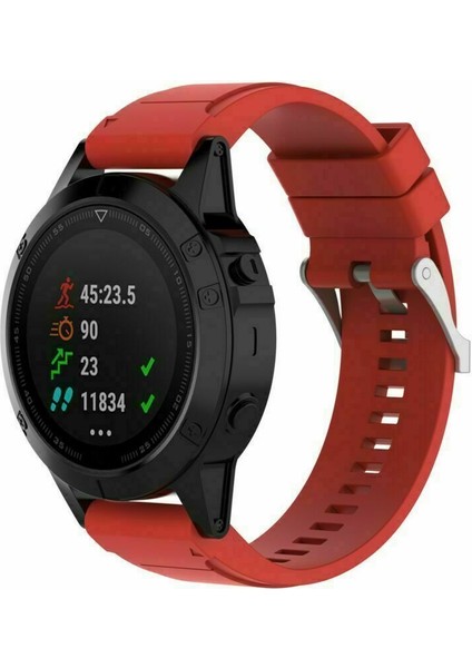 Siyah Garmin Fenix Hr Sapphire & Quatix 3 Silikon Hızlı Takma Bilek Bandı Şeridi (Yurt Dışından)