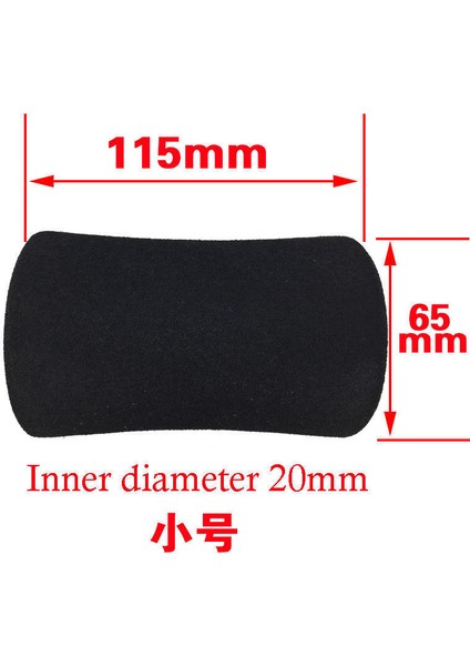 115*65*20MM Siyah 2 Adet Jimnastik Fitness Ekipmanı Tutma Sapı Sünger Köpük Kauçuk Boru Kılıfı (Yurt Dışından)