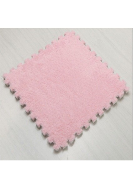 Pembe Çocuk Halısı Eva Tüylü Mat Köpük Puzzle Mat Kadife Bebek Ekolojik Zemin Dikiş Matı (Yurt Dışından)