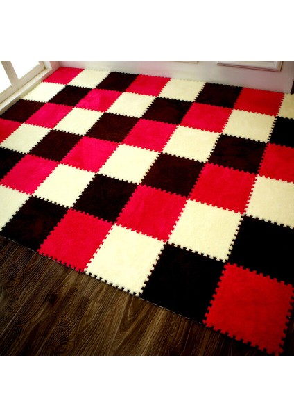 Pembe Çocuk Halısı Eva Tüylü Mat Köpük Puzzle Mat Kadife Bebek Ekolojik Zemin Dikiş Matı (Yurt Dışından) fiyatları