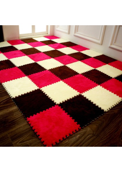 Pembe Çocuk Halısı Eva Tüylü Mat Köpük Puzzle Mat Kadife Bebek Ekolojik Zemin Dikiş Matı (Yurt Dışından) fırsatları