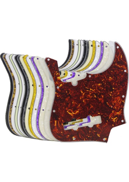 Beyaz 3 Katlı Yeni 4-Telli Caz Basçısı 10 Delik Çizik Koruma Plakası Pickguard Fd Caza Göre (Yurt Dışından) fiyatları