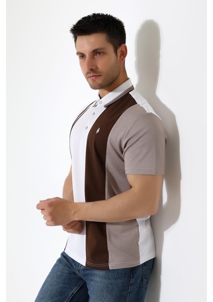 Erkek Çizgili Şerit Detaylı Pamuklu Polo Yaka T-Shirt modelleri