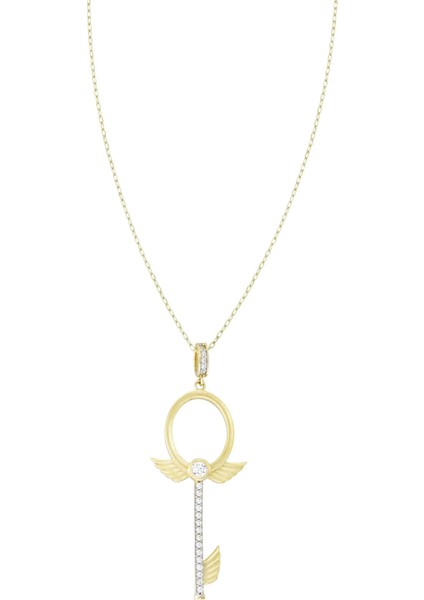 Taşlı Altın Kolye T064734