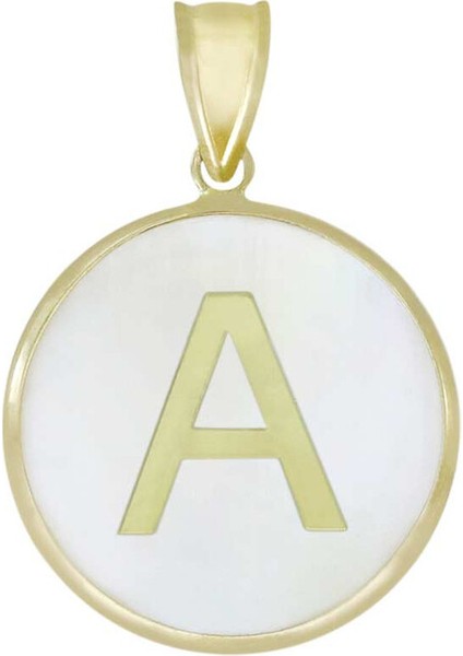 Altın A Harfi Kolye Ucu T071686