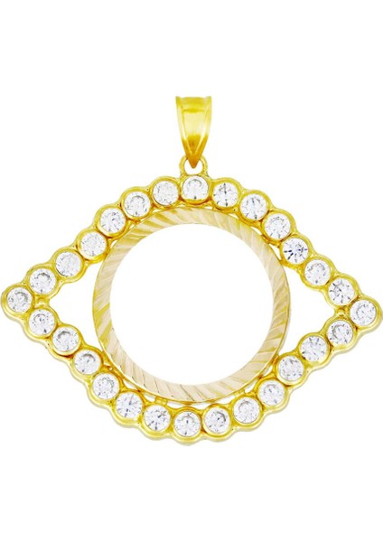 Çeyrek Altın Çerçeve Kolye Ucu T068002