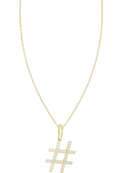 Taşlı Altın Kolye T064735