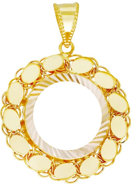 Çeyrek Altın Çerçeve Kolye Ucu T066646