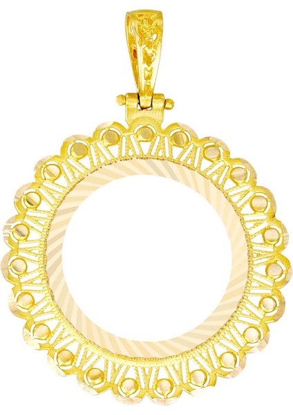 Yarım Altın Çerçeve Kolye Ucu T068877