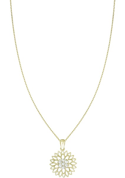 Altın Çiçek Kolye T073649
