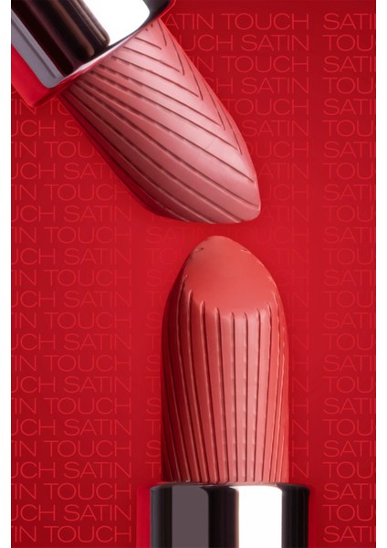 Uzun Süre Kalıcı Nemlendirici Pürüzsüz Etkili Yarı Mat Ruj - Satin Touch Lipstick 808 Rusty Rose