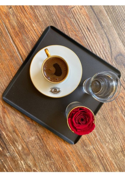 Siyah Metal Kare Tepsi modelleri