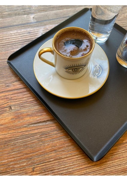 Siyah Metal Kare Tepsi fırsatları