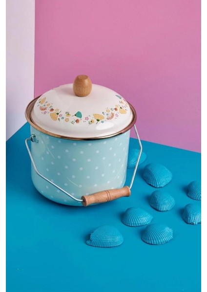 Mint Yeşili Emaye Bakraç 18CM