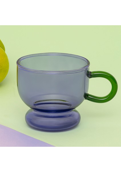 Renkli Kulplu Cam Kupa fiyatları