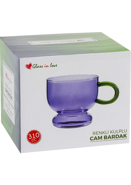 Renkli Kulplu Cam Kupa indirimleri