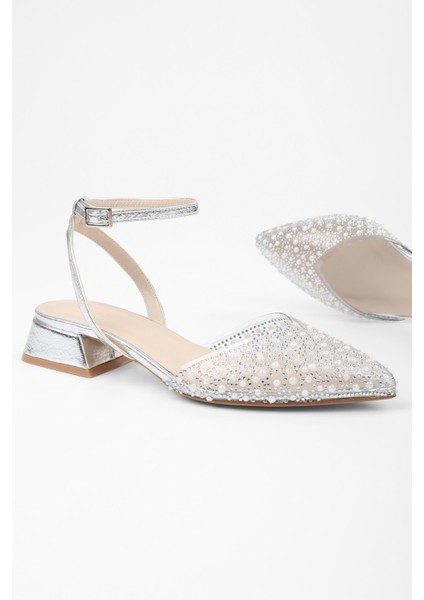 Kadın Rhea Gümüş Cilt Taşlı Babet fiyatları