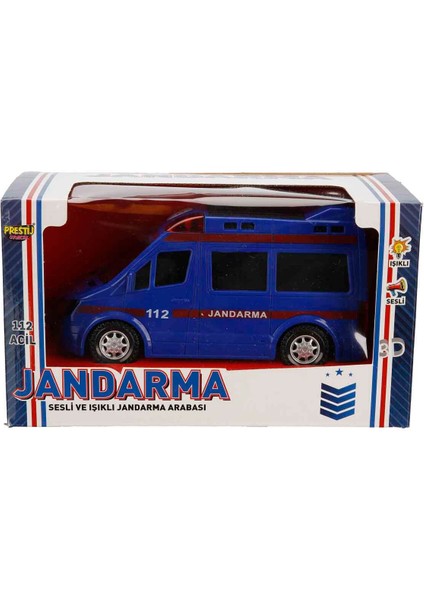 Prestij Işıklı Sesli Pilli Jandarma Arabası