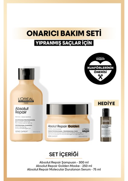 Serie Expert Absolut Repair Yoğun Onarıcı Saç Bakım Seti