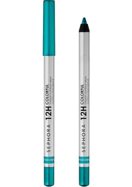12H Colorful Contour Eye Pencil - Göz Kalemi 50 Peacock