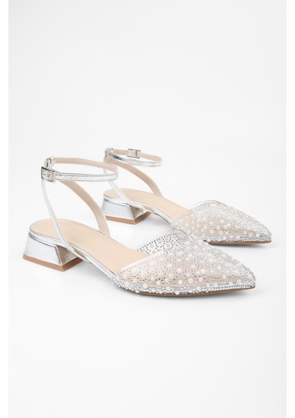 Kadın Rhea Gümüş Cilt Taşlı Babet fırsatları