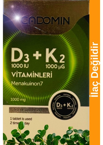 D3+K2 Vitaminleri 60 Softjel Kapsül
