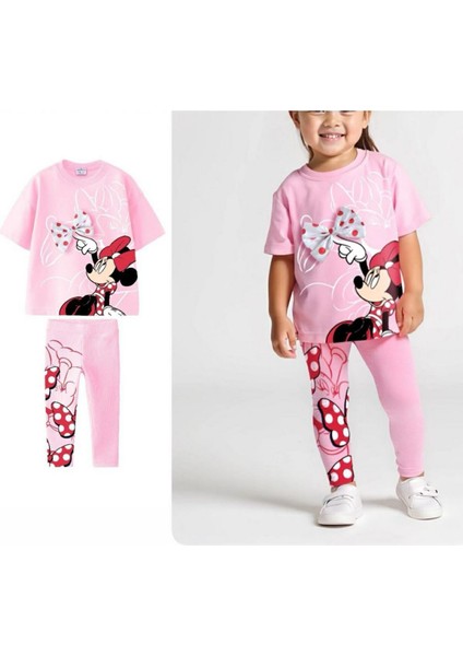 Mnn Ms Fiyonk Detaylı Kız Çocuk Taytlı takım - Pembe fiyatları