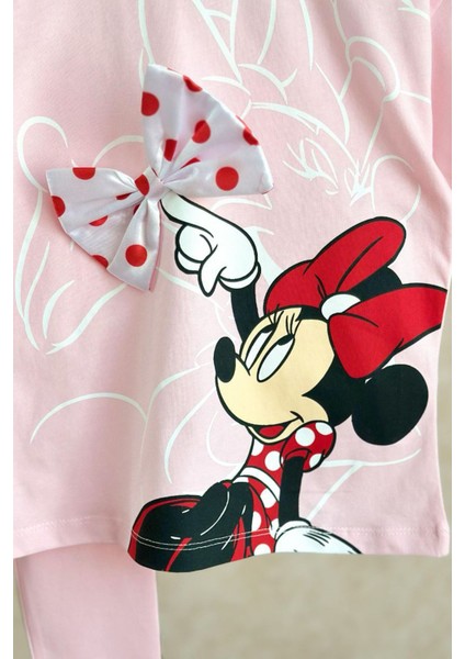 Mnn Ms Fiyonk Detaylı Kız Çocuk Taytlı takım - Pembe indirimleri