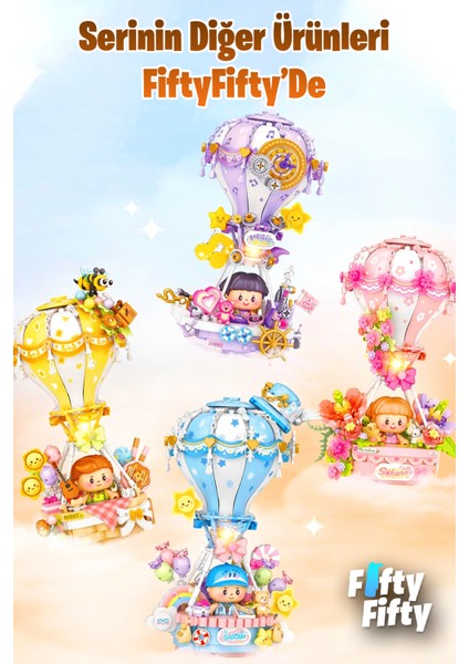 Loz Creative Serisi Sarı Hava Balonu 750 Parça Oyuncak Yapım Seti FFLZ-4113 fırsatları