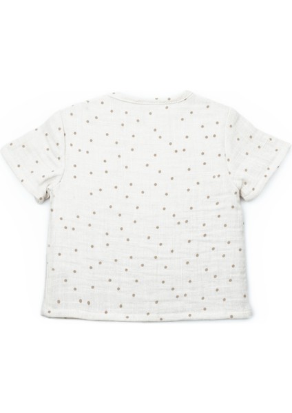 Erkek Bebek Müslin Ekru T-Shirt ve Şort Takımı fiyatları