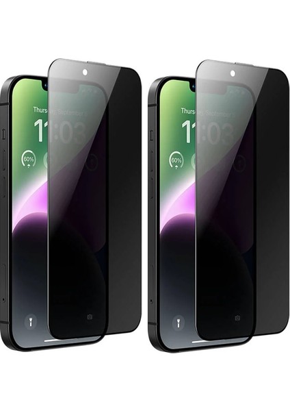 iPhone 16 Pro Max Uyumlu Gizleyen Hayalet Warrior Strong Privacy Cam Ekran Koruyucu 2 Adet