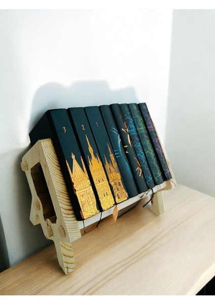 Ahşap Kitap Rafı- Ahşap Masaüstü Kitaplık